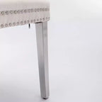 Set di 2 sedie da pranzo moderne in velluto con tappezzeria trapuntata di alta qualità, struttura in legno massello e gambe placcate in acciaio inossidabile cromato