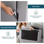 Divanetto a 2 posti da 166 cm, comodo divanetto per soggiorno, divano piccolo moderno di metà secolo per camera da letto ufficio con cuscino a molle