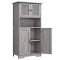 4-Door 1-Shelf Storage Cabinet - Made of MDF & PB | Home Organizer Unit Retro
