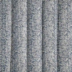 Set di 2 sedie da bancone, seduta e schienale in tessuto grigio-bluastro
