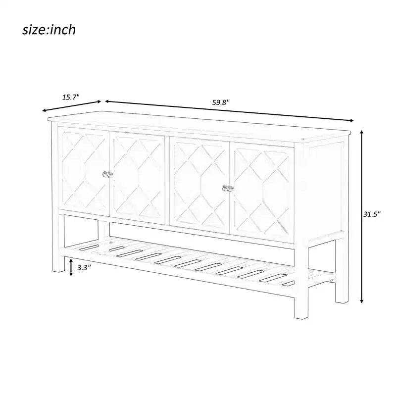 Consolle Minimalista in Legno con Mobiletto Contenitore, Tavolo d'Ingresso Moderno con Anta Poligonale e Ripiano Inferiore per Studio e Soggiorno