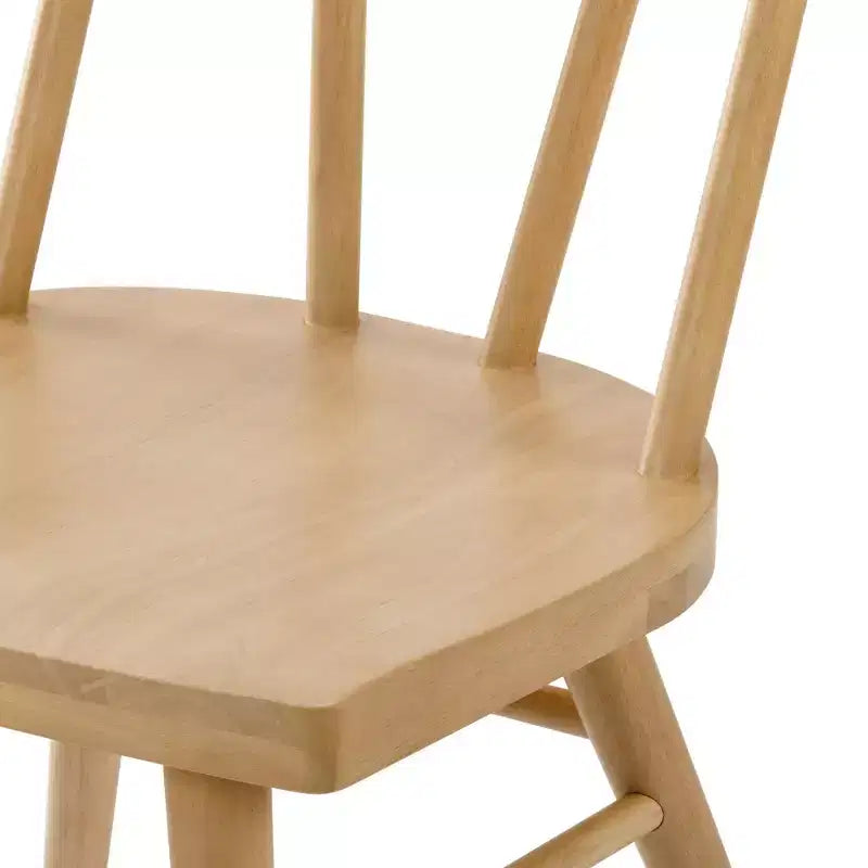 Set di 4 sedie da pranzo Windsor in legno massello