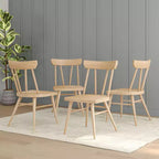 Set di 4 sedie da pranzo Windsor in legno massello