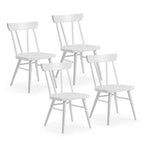 Set di 4 sedie da pranzo Windsor in legno massello