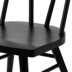 Set di 4 sedie da pranzo Windsor in legno massello