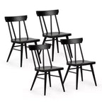 Set di 4 sedie da pranzo Windsor in legno massello