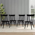 Plank+Beam Solid Wood Windsor Dining Chair Set of 4