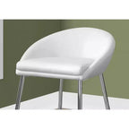 Set di 2 sgabelli da bancone, sedie da bar contemporanee con struttura in metallo cromato, sedute moderne imbottite ad altezza bancone per isola cucina