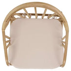 Sedia da pranzo in rattan - SEA8041 - Naturale/Crema
