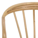Sedia da pranzo in rattan - SEA8041 - Naturale/Crema