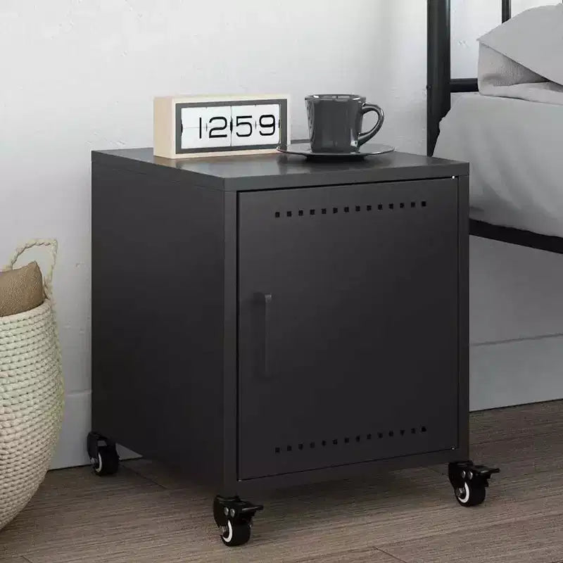 Comodino in acciaio laminato a freddo 14,2 x 15,4 x 17,1 pollici