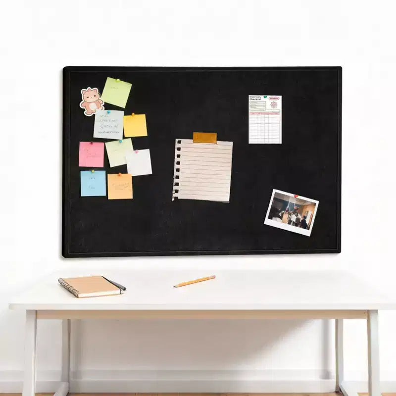 Large Felt Cork Board with 9Mm Thick Surface - Foldable Bulletin Board for Walls with Pre-Installed Hanging Hardware - Premium Cork Board