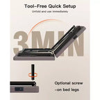 Base letto regolabile, letto matrimoniale massaggiante king size, modalità zero gap e zero gravità, letto elettrico con inclinazione testa e piedi, dotato di 4 porte USB