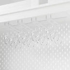 Mobile Alto da Cucina 71" in Rovere Bianco - Porta Microonde, Anta Scorrevole, Presa Elettrica e Pegboard Fai-da-te, 3 Cassetti, Ripiani RegolabiliRovere Bianco