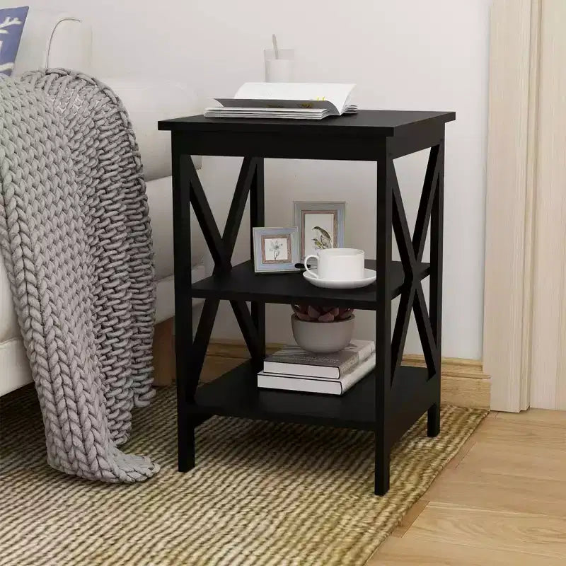 Tavolino Oxford, Gambe in Robusto MDF, Nero