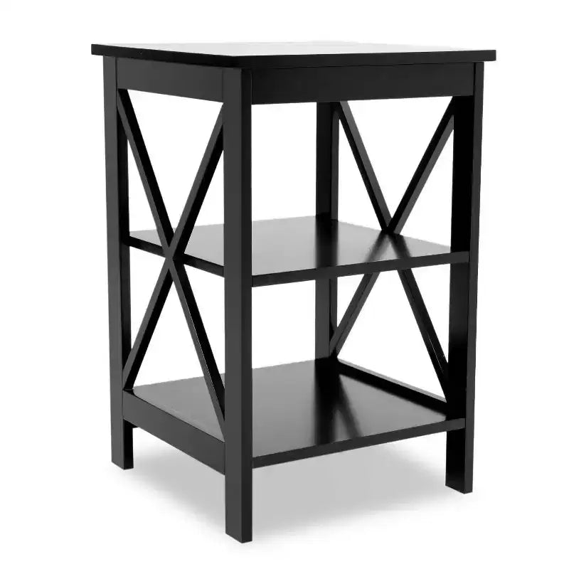 Tavolino Oxford, Gambe in Robusto MDF, Nero