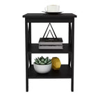 Tavolino Oxford, Gambe in Robusto MDF, Nero